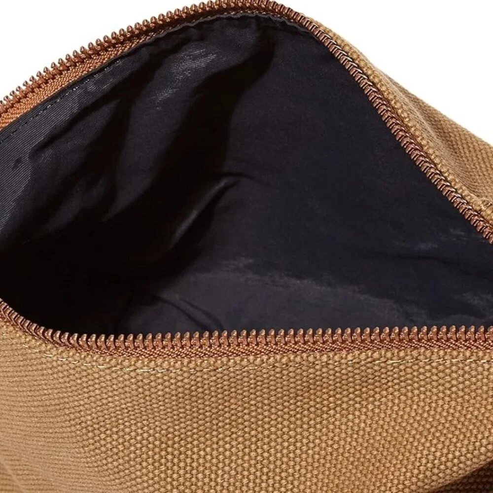 Pendleton Harding Travel Pouch — Highland Peak Tan Canvas Wool Zip Bag NWT